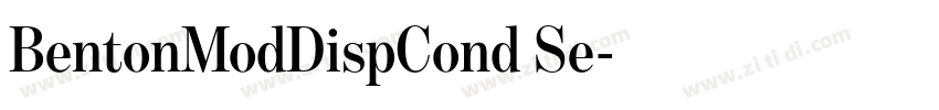 BentonModDispCond Se字体转换